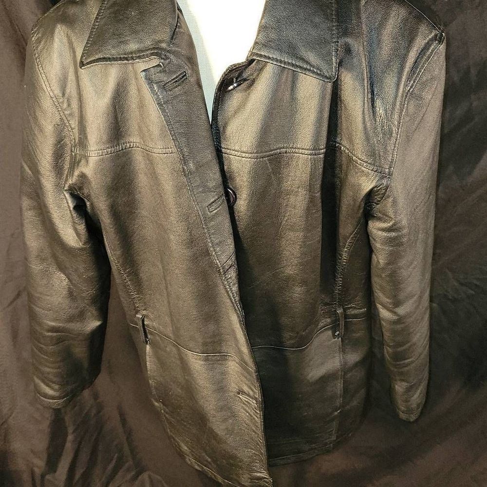 Timothy Daniels Leather Jacket Coat Men's 2XL XXL - Picture 2 of 7